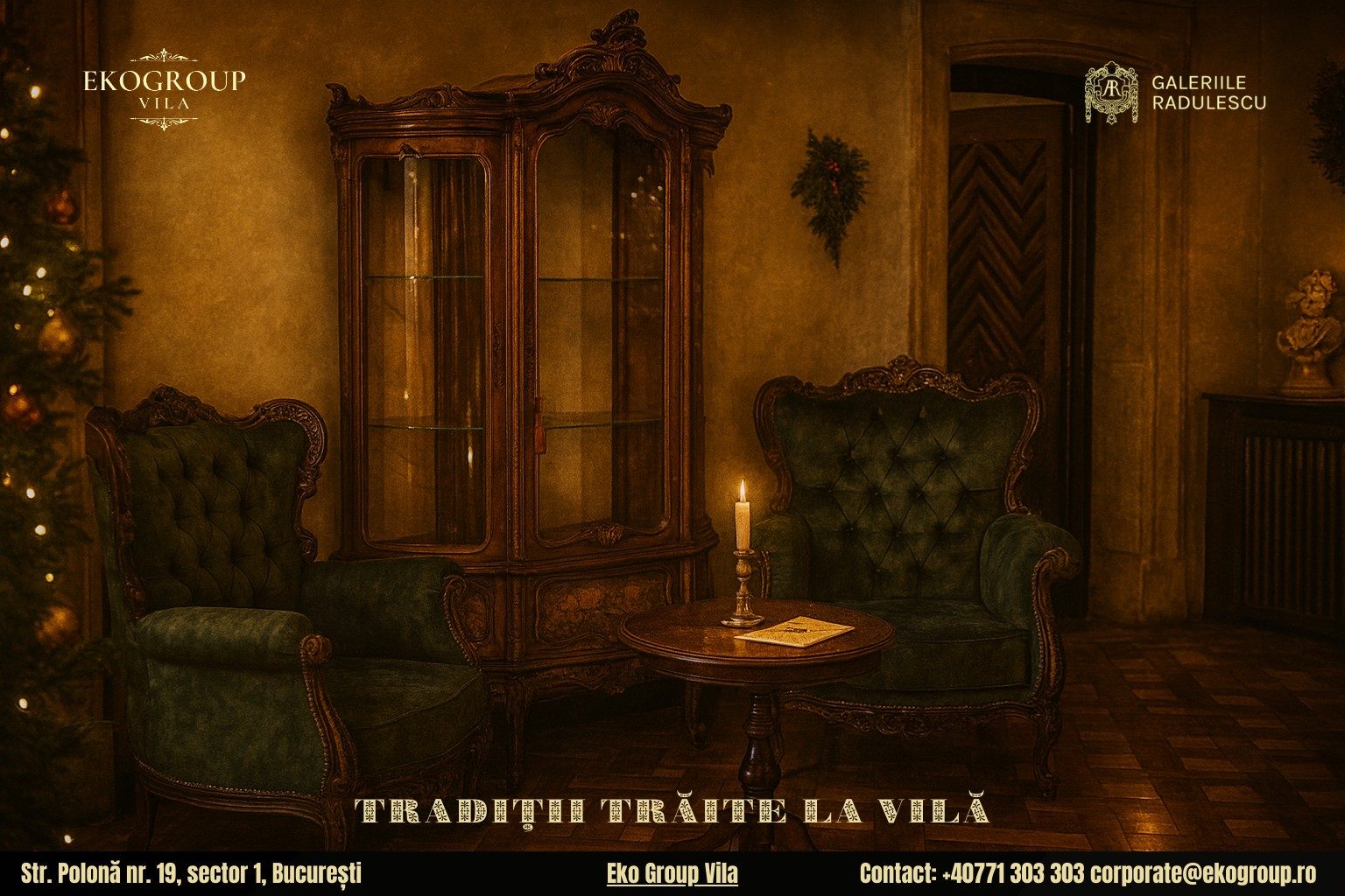 Crăciunul în România: Magia Sărbătorilor Interbelice la Eko Group Vila