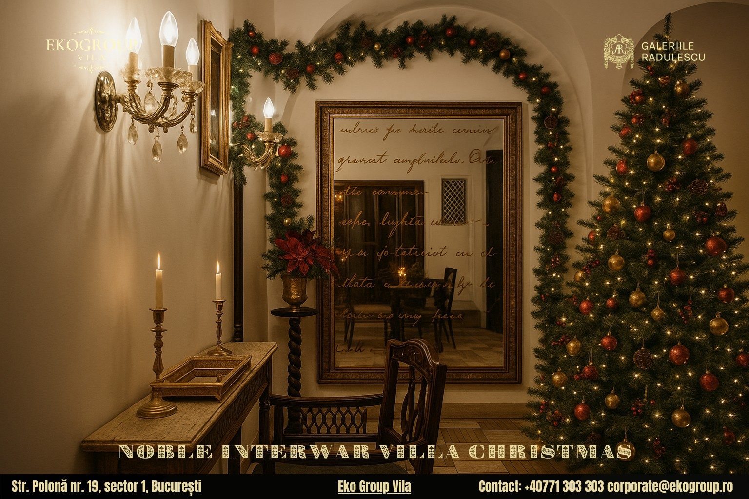 Decoratiuni de Craciun în stil interbelic: Eko Group Vila dezvăluie o nobiliară eleganță a Crăciunului anilor ’30 8 Decoratiuni de Craciun în stil interbelic: Eko Group Vila dezvăluie o nobiliară eleganță a Crăciunului anilor ’30